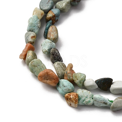 Natural Variscite Beads Strands G-I389-A32-1