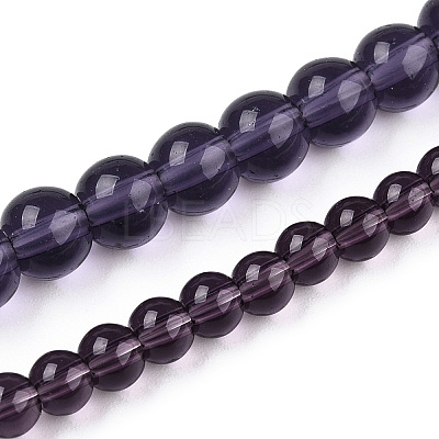 Transparent Glass Beads Strands LS-GLAA-T032-T4mm-03-1