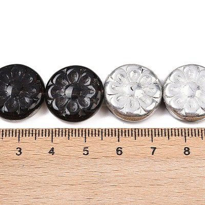 Czech Pressed Glass Beads GLAA-I061-48A-1