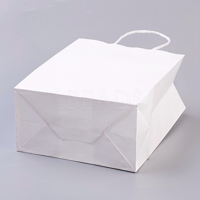 Pure Color Kraft Paper Bags AJEW-G020-A-03-1