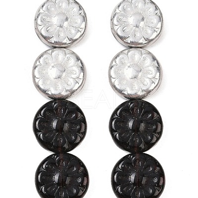 Czech Pressed Glass Beads GLAA-I061-48A-1