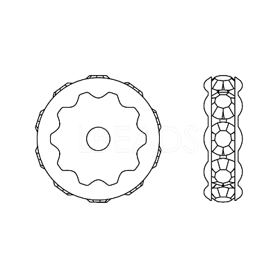 Preciosa&reg MAXIMA Crystal Multi-Stones Settings X-PRC-MA8-00030-S-1