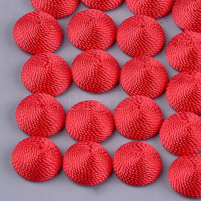 Polyester Thread Fabric Cabochons LS-X-WOVE-T008-02B-01-1