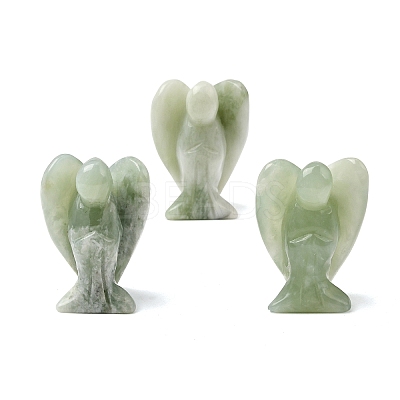 Natural Xiuyan Jade Angel Figurine DJEW-N006-01A-37-1
