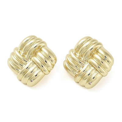 Brass Studs Earrings EJEW-K276-10G-1