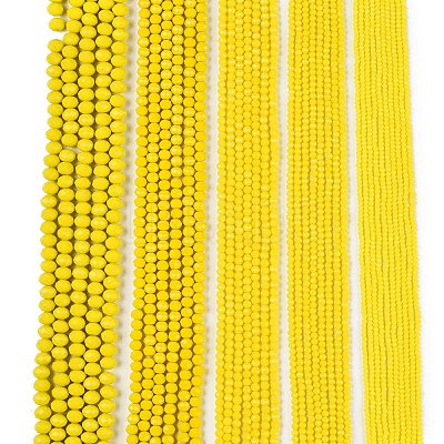 Opaque Solid Color Imitation Jade Glass Beads Strands EGLA-A044-P1mm-D04-1