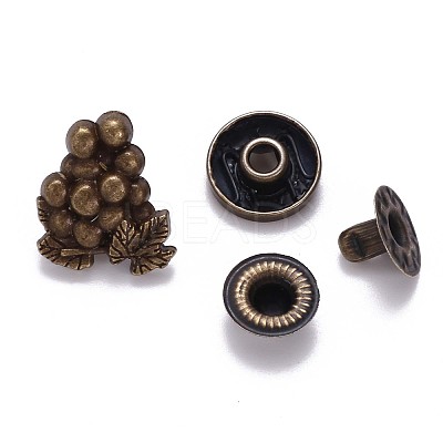 Brass Snap Buttons SNAP-S012-004-RS-1