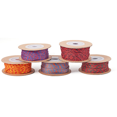 5 Rolls 5 Colors 20M 18-Ply Cotton Twisted Cord OCOR-TA0003-64B-1