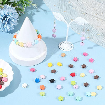 100Pcs Opaque Acrylic Beads OACR-PA0001-57-1