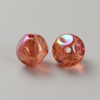 Plating Acrylic Beads OACR-WH20006-01A-1