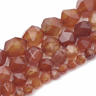 Natural Carnelian Beads Strands G-S332-8mm-005-1