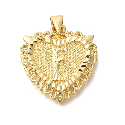 Rack Plating Brass Pendants KK-I722-09G-E-1