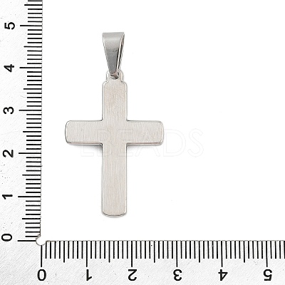 304 Stainless Steel Rhinestone Pendants STAS-G346-47B-P-1