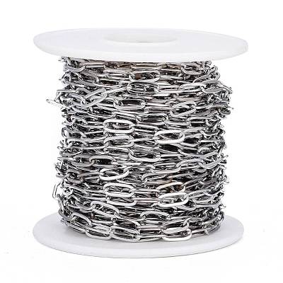 Tarnish Resistant 304 Stainless Steel Cable Chains CHS-M002-01P-1