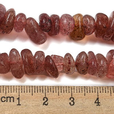 Natural Strawberry Quartz Beads Strands G-G841-B14-1