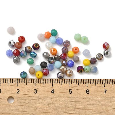 Electroplate Glass Beads GLAA-D020-01I-1