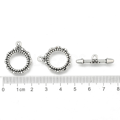 Tibetan Style Ring Toggle Clasps X-LF1496Y-1