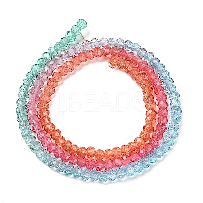 Transparent Painted Glass Beads Strands DGLA-A034-T1mm-A11-1