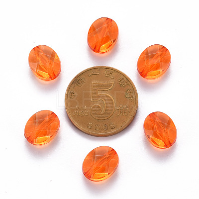 Transparent Acrylic Beads TACR-S154-18A-84-1