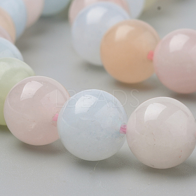 Natural Morganite Beads Strands X-G-Q961-08-6mm-1