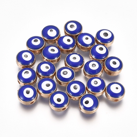 Acrylic Enamel Beads ACRC-WH0001-01C-1