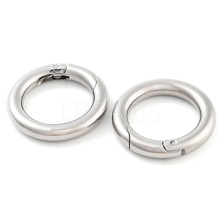 Non-Tarnish 304 Stainless Steel Spring Gate Rings LS-STAS-Q032-1B-1