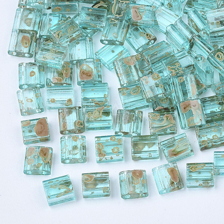 2-Hole Transparent Glass Seed Beads X-SEED-S023-30C-21-1