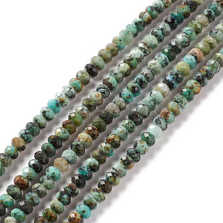 Natural African Turquoise(Jasper) Beads Strands G-F717-02B-1