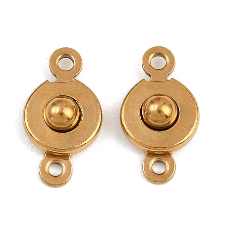304 Stainless Steel Snap Clasps LS-STAS-K311-03G-1