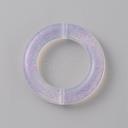 Ring Glitter Silicone Beads LS-SIL-WH0016-07A-01-1