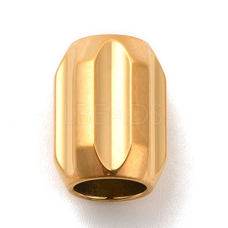 Ion Plating(IP) 304 Stainless Steel Glazed European Beads STAS-M308-10E-1