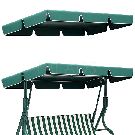 Oxford Cloth Outdoor Courtyard Swing Roof Cover  AJEW-WH20816-215-1