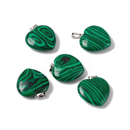 Synthetic Malachite Pendants G-G956-B62-FF-1