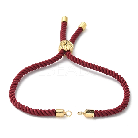 Cotton Cord Bracelet Making KK-F758-03R-G-1