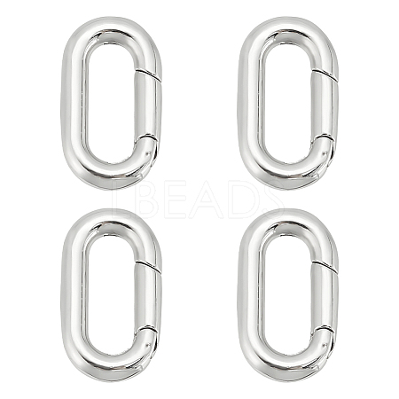 Unicraftale 4Pcs 304 Stainless Steel Spring Gate Rings STAS-UN0051-08-1