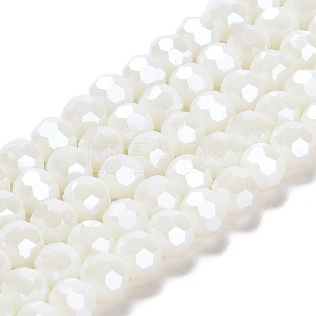 Electroplate Opaque Glass Beads Strands LS-EGLA-A035-P8mm-A01-1