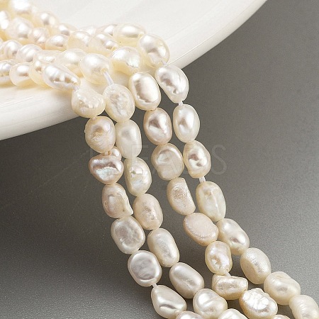 Natural Keshi Pearl Cultured Freshwater Pearl Beads Strands PEAR-P062-25B-1
