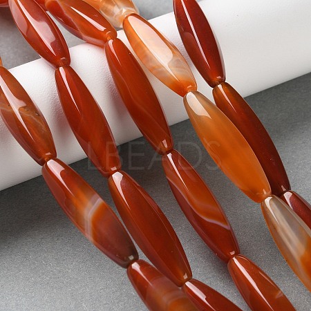 Natural Agate(Dyed & Heated) Beads Strands G-M446-A01-01B-1