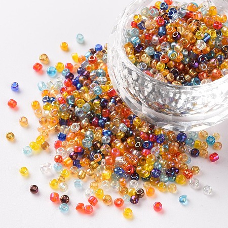 12/0 Round Glass Seed Beads SEED-US0003-2mm-TR-1