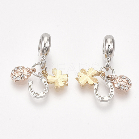 Alloy European Dangle Charms MPDL-S066-077-1
