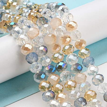 Glass Beads Strands EGLA-A034-M8mm-37-1
