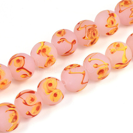 Handmade Lampwork Beads Strands LAMP-N028-05B-1