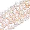 Natural Cultured Freshwater Pearl Beads Strands PEAR-N014-05-5