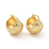 Brass Round Ball Hoop Earrings for Women EJEW-C008-09G-1