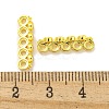 Brass Clear Cubic Zirconia Spacer Bars KK-L075-009G-2