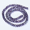 Electroplate Glass Beads Strands EGLA-A034-T10mm-B13-2