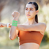 Word Star Student Silicone Cord Bracelet Wristband BJEW-WH0018-49D-5