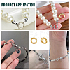 10Pcs 925 Sterling Silver Locking Jump Rings STER-PH0002-90-6