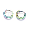 Ion Plating(IP) 304 Stainless Steel Huggie Hoop Earrings EJEW-F111A-13mm-Y-1