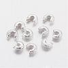 Brass Crimp Beads Covers KK-G015-S-1
